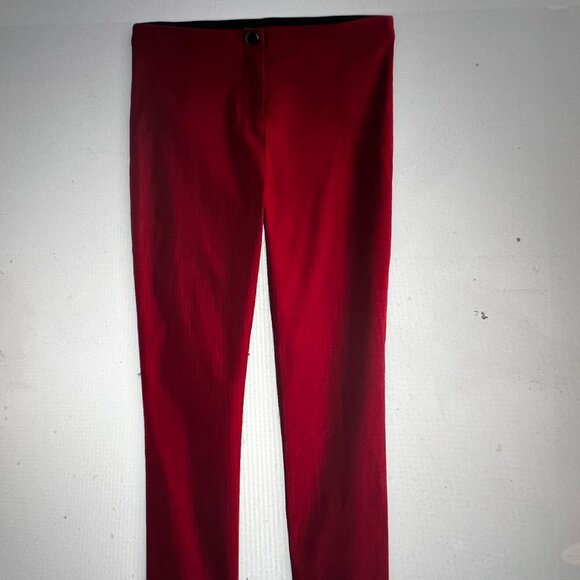Violets & Roses Pants - Violets & Roses Violet Mid Rise Slim Straight Trouser